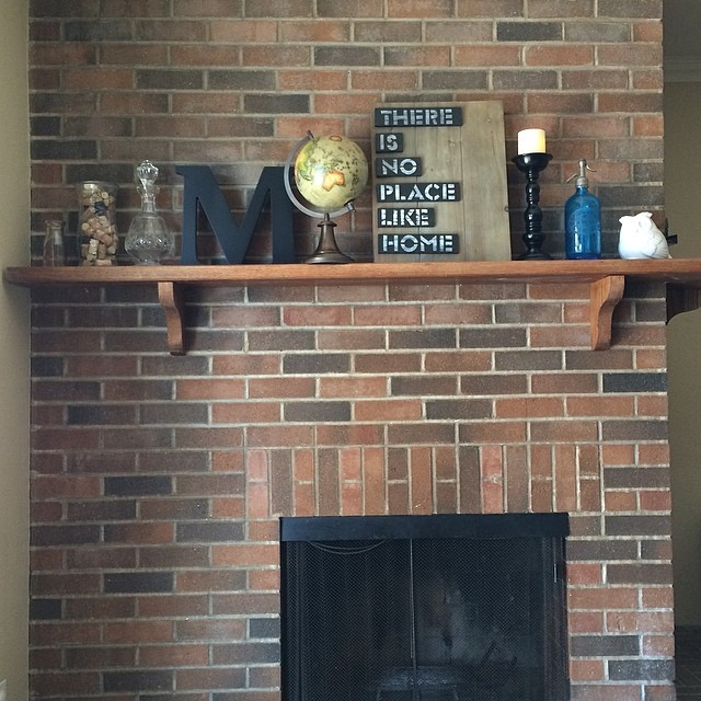 #Fireplace #Mantel #decor update. Thoughts?