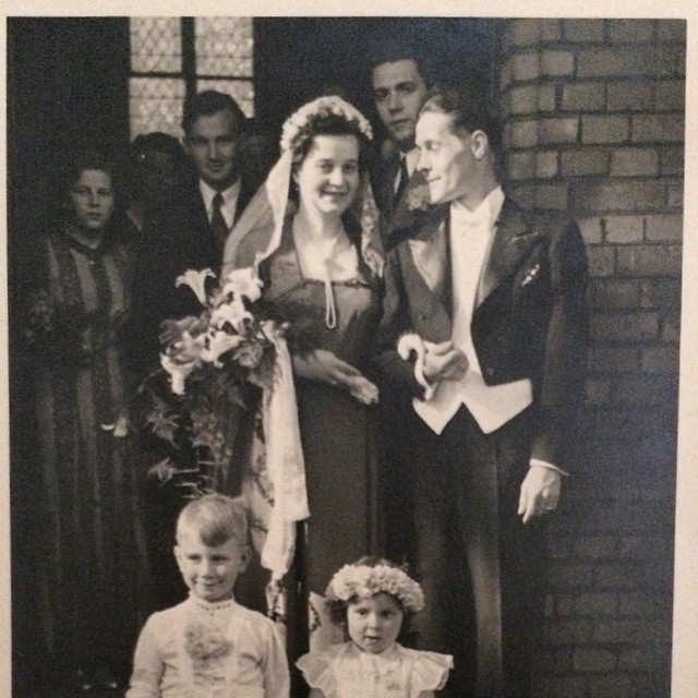 Grandma on her wedding day in 1951. I love that when I visit I get to hear about so much family history ️