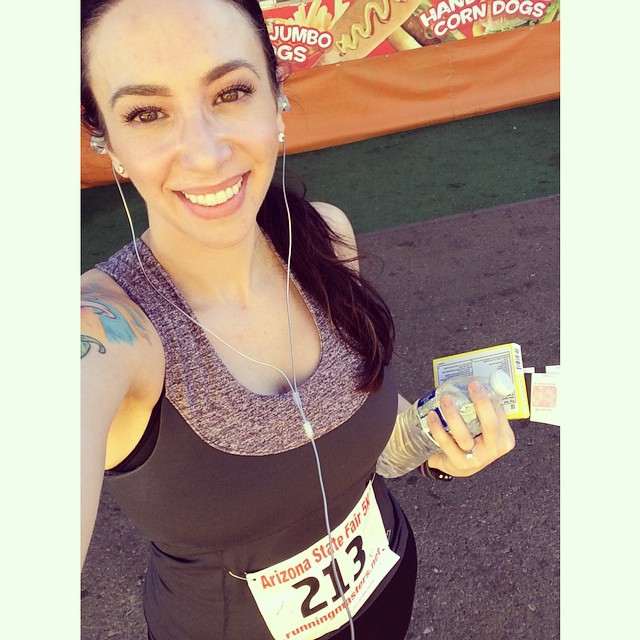 That's the first race I've ever finished to the smell of corn dogs and cotton candy  Personal best! Only about 43 seconds short of my goal, so next time for sure. Especially if I actually get some runs in ahead of time  #azstatefair5k #5k #running #sundayfunday #sundayRUNday #fitspo #fitfam